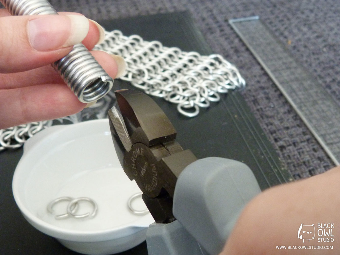 Tutoriel Cotte de mailles Black Owl Studio
