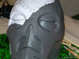 Pepakura covered with plastiline