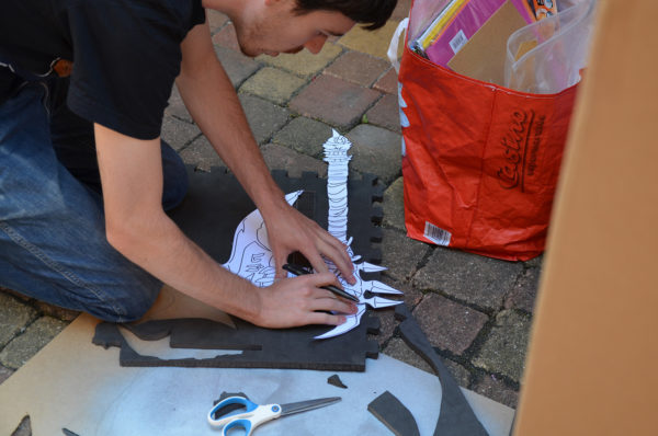Transfering pattern on the EVA foam