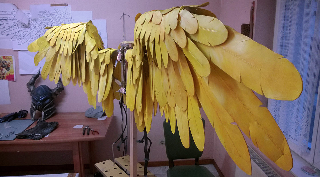 Tutorial Crafting Articulated Wings Black Owl Studio