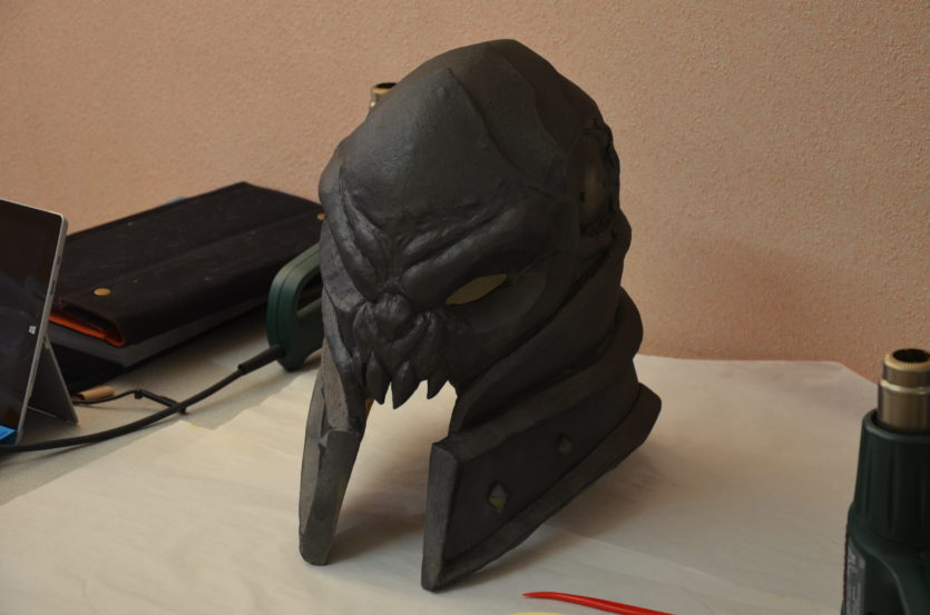 casque worbla appret