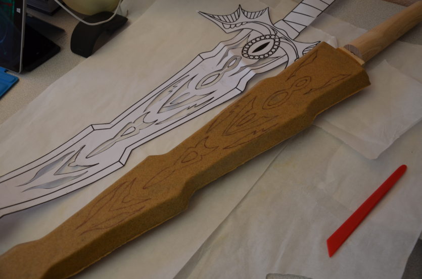 épée mousse worbla