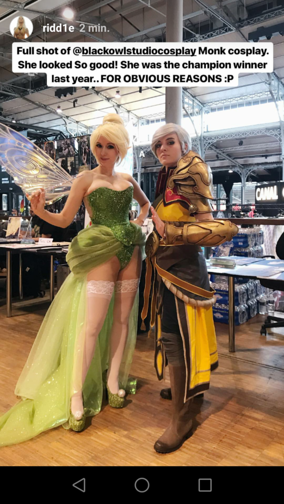 cosplay moniale fée clochette comic con