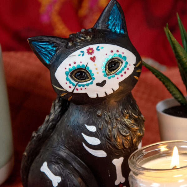 Sugar Skull Cat - Original – Image 4
