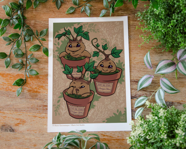 Prints Mandragores Chibi - Illustration (A4) – Image 3