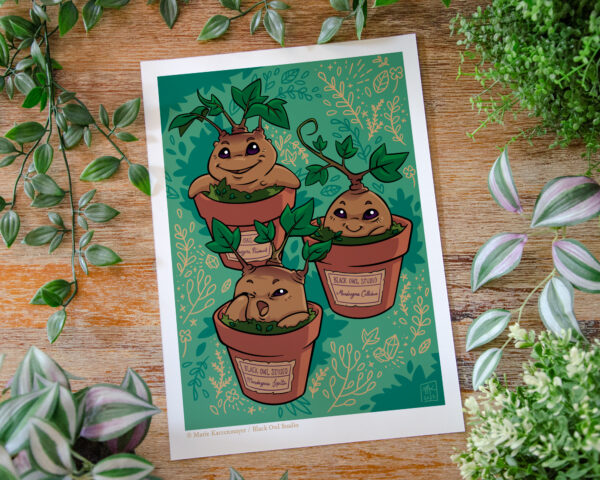 Prints Mandragores Chibi - Illustration (A4) – Image 4