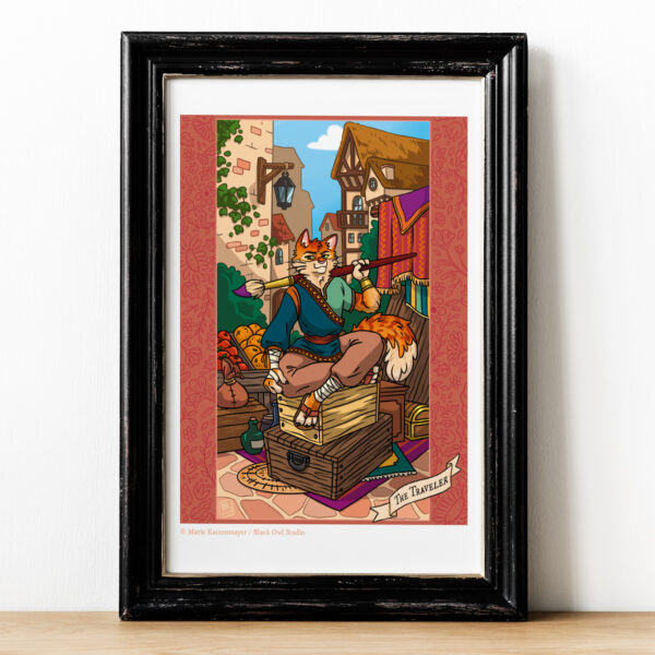 Print "The Traveler" RPG Chat - Illustration (A4)