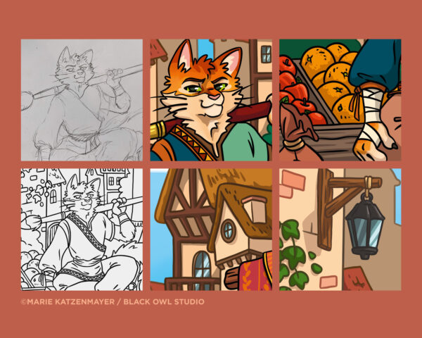 Print "The Traveler" RPG Chat - Illustration (A4) – Image 3