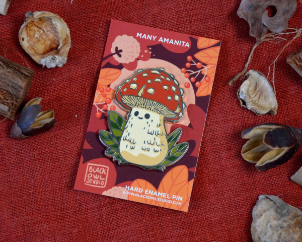 Pin's Champignon Amanite - Hard Enamel – Image 2