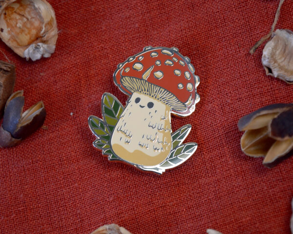 Pin's Champignon Amanite - Hard Enamel