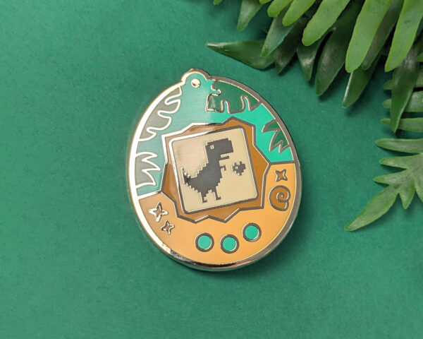 Pin's Dino Tamagotchi - Hard Enamel