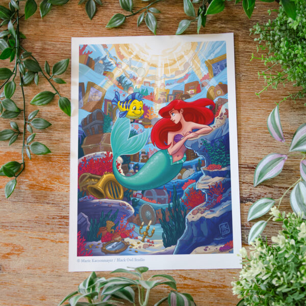 Print "La Petite Sirène" - Illustration (A4) – Image 2